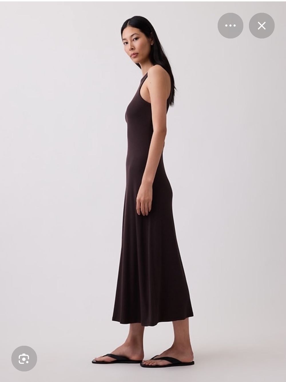 Gap modern rib shelf bra maxi dress